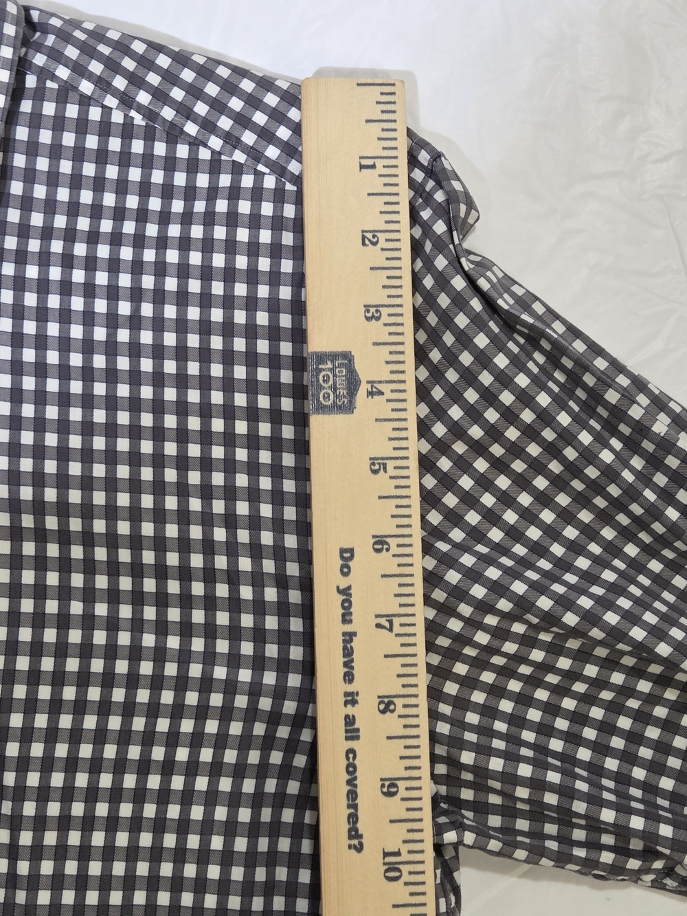Hugo Boss Navy and White Gingham Button-Down Shirt - Picture 7 of 11